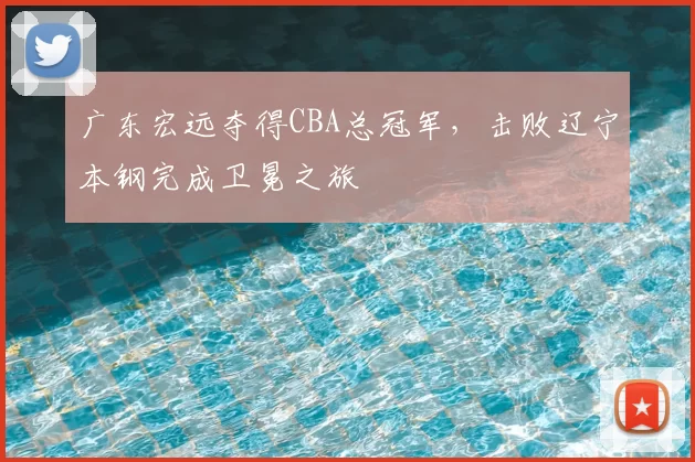 广东宏远夺得CBA总冠军,击败辽宁本钢完成卫冕之旅