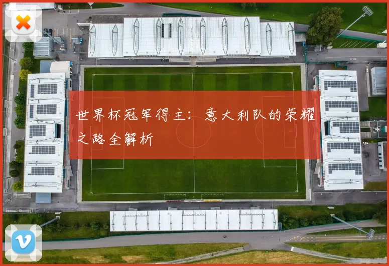 世界杯冠军得主：意大利队的荣耀之路全解析